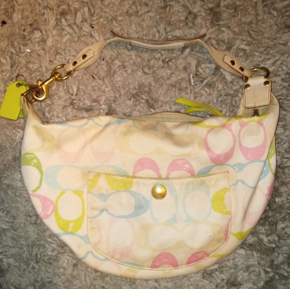 Coach Multi-Color Scribble Logo Bag